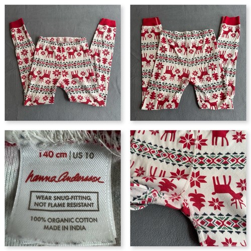 LOT Kids Girls All Seasons Mix Match Pajamas Sizes 10 12 14 Hanna Andersson Tea - Picture 3 of 12