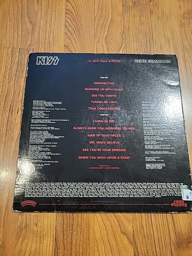 Kiss Gene Simmons LP 1978 NBLP 7120 Casablanca (VINYL Vg) No Jacket - Picture 3 of 8
