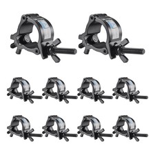 10 PCS Black Aluminum Stage Truss Clamp 165lb Fits 1.41.6 Inch OD Tube Bin