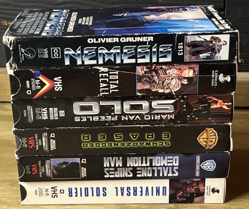 Action Movie VHS Lot - Total Recall, Nemesis, Solo, Universal Soldier, & More - Picture 13 of 13
