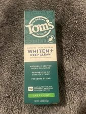 Tom's of Maine Whiten + Deep Clean Anticavity Toothpaste Spearmint 4.0 oz