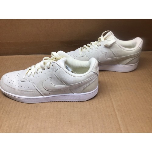 Nike Court Vision Zapatillas bajas Mujer 8.5 Coco Leche Blanco B-ball Estilo y Caja - Imagen 7 de 12