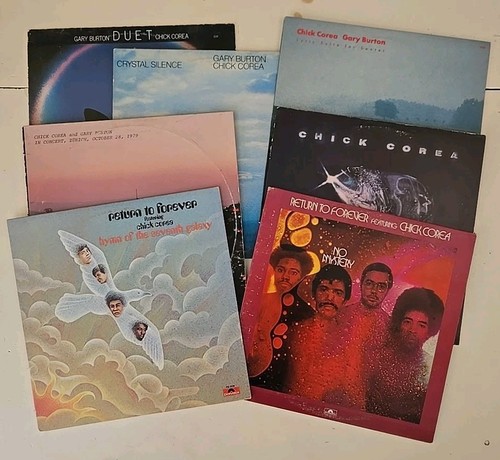 RETURN TO FOREVER - CHICK COREA - GARY BURTON - 7 Album Vinyl LP Record Lot Jazz