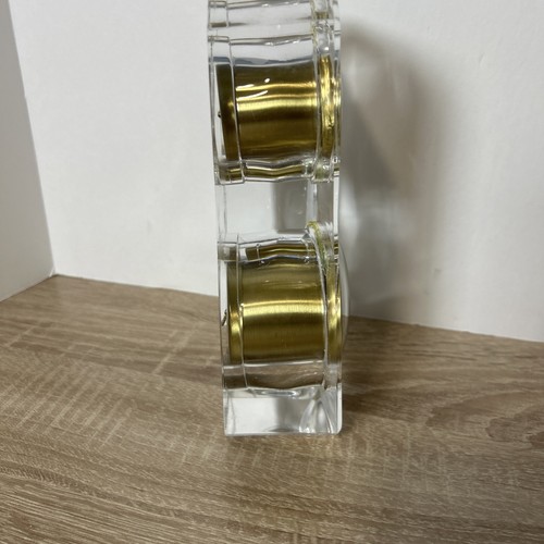Pottery Barn Dual Clock In Acrylic Tower - Picture 5 of 16
