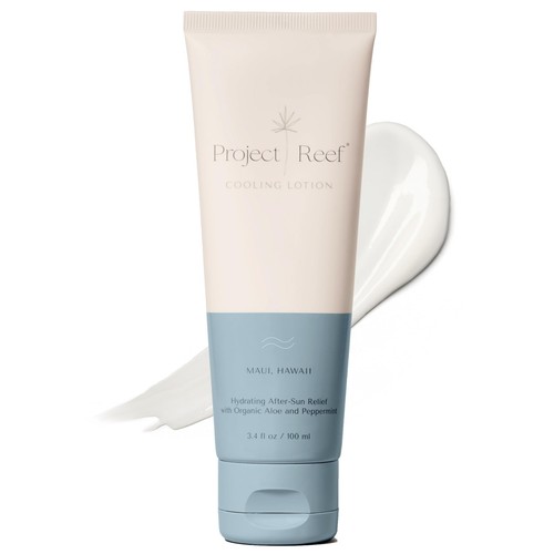 After Sun Cooling Lotion w/Organic Aloe Vera, Peppermint, Shea Butter, Vitami...