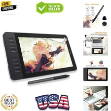 PD1161 Drawing Tablet with Screen, Digital Art Tablet with Battery-Free Stylu...