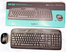 Logitech MK320 Wireless Desktop Keyboard and M220 Mouse Combo 920-002836 - Black