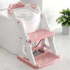 Potty Training Seat, 2 in 1 Potty Training Toilet with Step Stool for Boys Girls