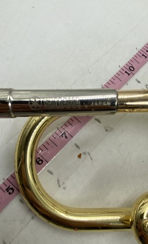 Yamaha Gold Brass Classic Alto Trumpet With Carrying Case And Mouthpiece - Picture 5 of 8