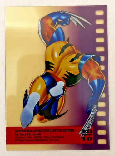 1994 Fleer Ultra X-Men Suspended Animation Wolverine 10/10 - Bild 2 von 2