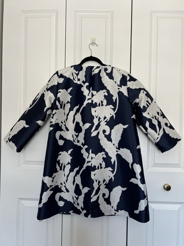 Chaqueta de Primavera Herz's Angeale Azul Marino Blanco Floral - Para Mujer Talla 40 M - Imagen 11 de 24