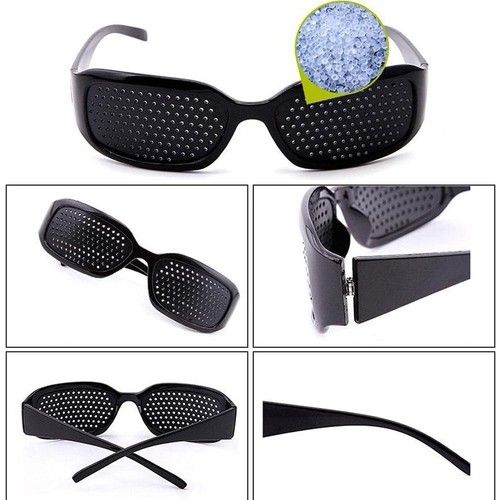 Gafas estenopeicas Gafas de agujero pequeño para entrenamiento ocular Mejora la relajación visual - Imagen 5 de 23