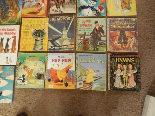 Huge Lot Of 21 Little Golden Books + More! SHAPE BOOKS WHITMAN + WONDER BOOKS - Picture 14 of 16