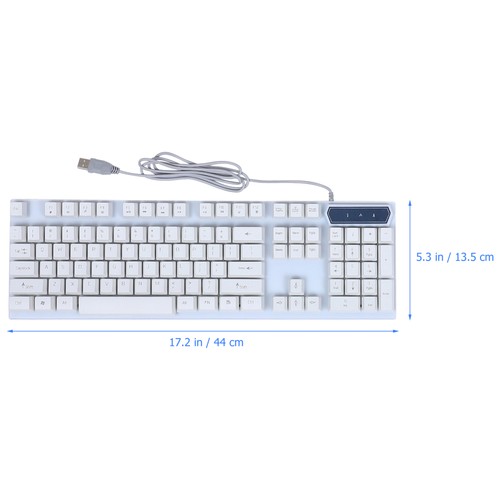 Tastatur- Und Mausset Büro Gaming-Tastatur Mit Hintergrundbeleuchtung - Afbeelding 9 van 12