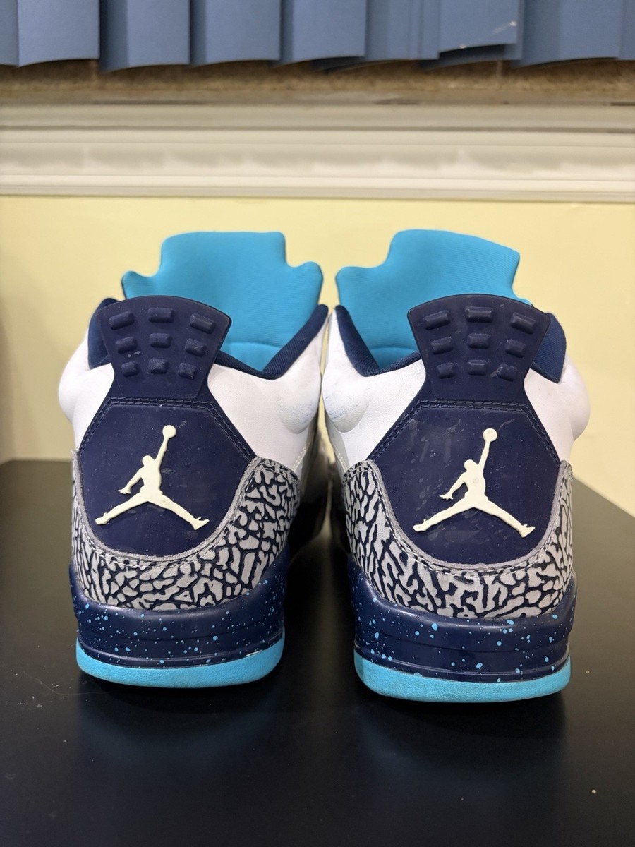 Jordan 3 Son of Mars Hornets White Blue Elephant Print Leather Mid