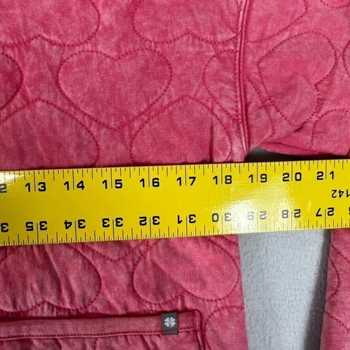 Lucky Brand Jacket Girls L(14-16) Hoodie Pink Rapture Rose Full-Zip Quilted - Picture 4 of 8