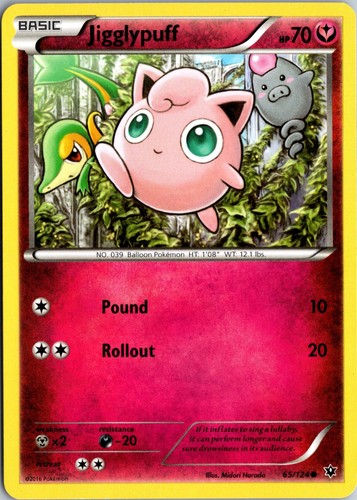 Jigglypuff XY - Fates Collide #65/124 Common LP+ - Picture 1 of 2