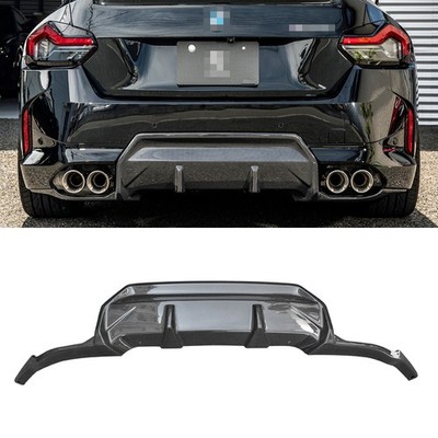 3D Dry Carbon Fiber Rear Bumper Diffuser Lip For 23UP BMW 2Series G42 M240 Coupe