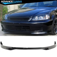Fits 99-00 Honda Civic EK Type R Style Front Bumper Lip Splitter Gloss Black PP
