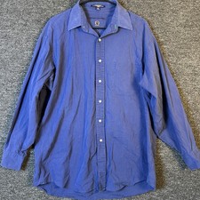 Tommy Hilfiger 100 cotton dark blue long sleeve dress shirt 16 32-33