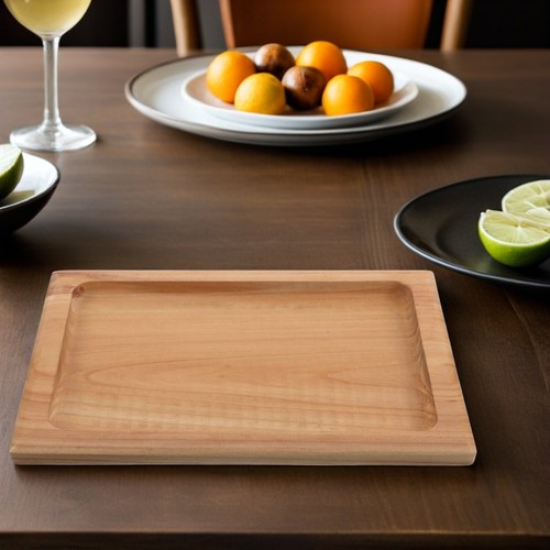  Holztabletts für Dekor Servieren Küche Wurstwaren Platte Getränke - Bild 3 von 12