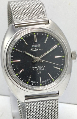 HMT Kohinooor 17J Hand Winding Wrist Watch For Men's In Working Condition