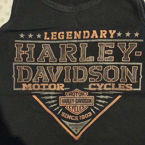 Harley Davidson Motorrad Logo Tank Top schwarz Bike Boards Palms FT MYERS, FL M - Bild 6 von 8