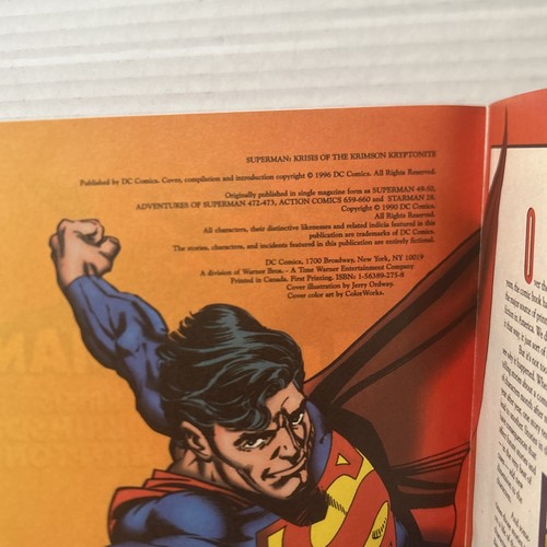 Superman: Krisis Of The Krimson Kryptonite By Roger Stern & Jerry Ordway PB 1996 - Picture 9 of 9