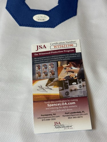 STEVE SAX HAND SIGNED WHITE LOS ANGELES DODGERS JERSEY. JSA COA. - Picture 2 of 20