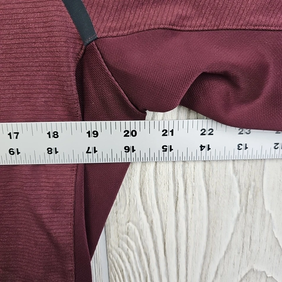 Мужская спортивная футболка Second Skin большая бордовая функциональная короткий рукав - Изображение 3 из 4