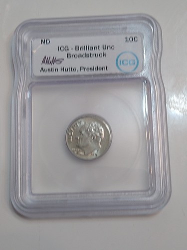 2011 P 10C ROOSEVELT DIME Certified BROADSTRUCK US MINT ERROR - Picture 1 of 3