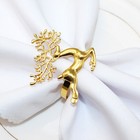  2 Stück Weihnachts-Rentier-Serviettenringe, Hirsch-Serviettenhalter,