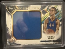 2024-25 Topps Inception Nikola Topic Rookie Jumbo Relic Card #RJR-NT RC