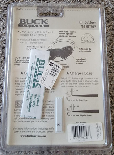 Buck Whittaker 759 BLUE Metro Key Ring WITH Bottle OPENER - Great condition - Picture 2 of 2