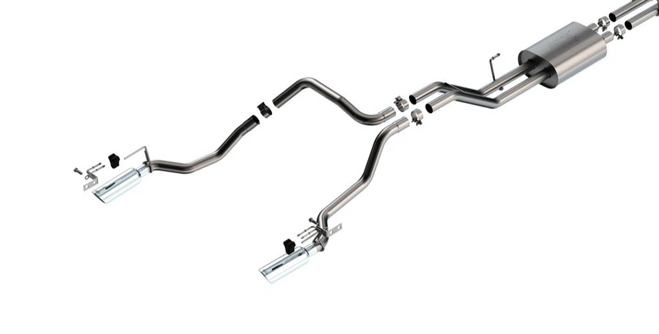 Borla ATAK Cat Back Fits 2009-2013 Toyota Tundra 4.6L 5.7L Exhaust 4" SS Tips - Image 2 of 2