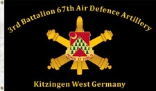 3rd Battalion 67th Air Defence Artillery Flag 3x5Feet with Brass Grommets