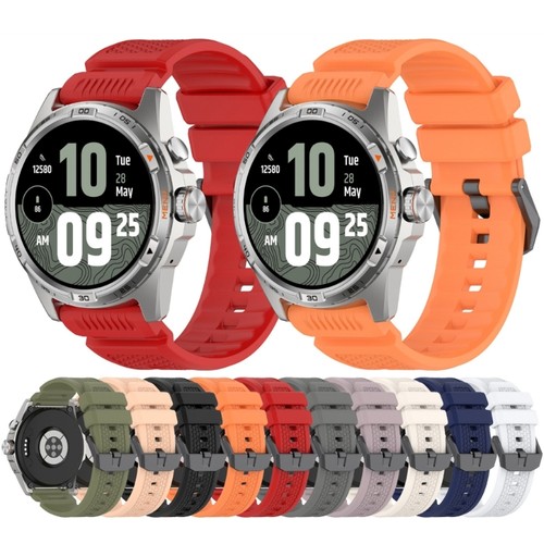 Silicone Replacement Band 24mm Breathable Straps Fashionable for Smartphones - Photo 2 sur 16