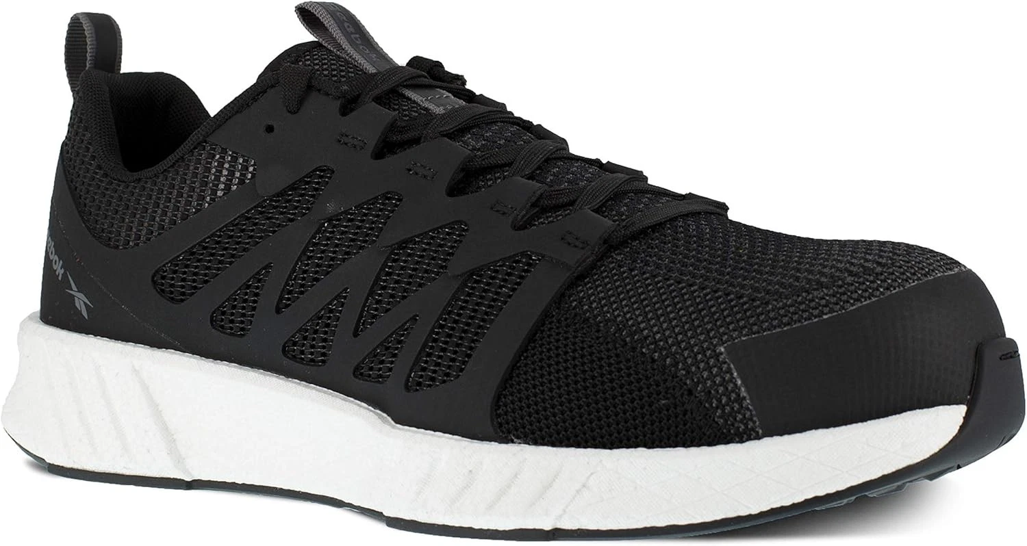 Reebok Work Fusion Flexweave Punta Composita Uomo Oxford 7 Nero