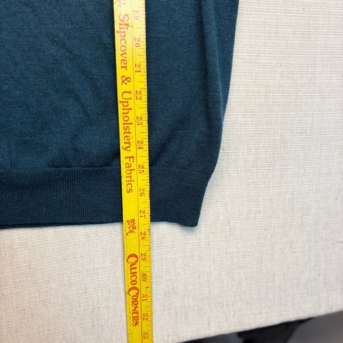 Southern Tide Sweater Men L Merino Wool Grandpa Pullover 1/4 Zip Skip Jack Blue - Picture 4 of 4