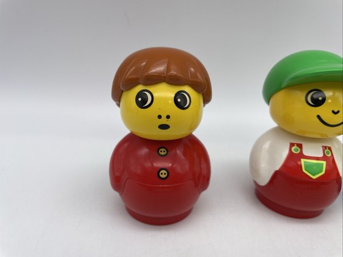 Lego Duplo Primo Figuren Mann Cap Grün Rot Haare Gelb Konvolut - Bild 2 von 6