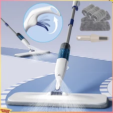1/2Set Spray Mops for Floor Cleaning with 5 Washable Pads,Wet Dry Microfiber Mop