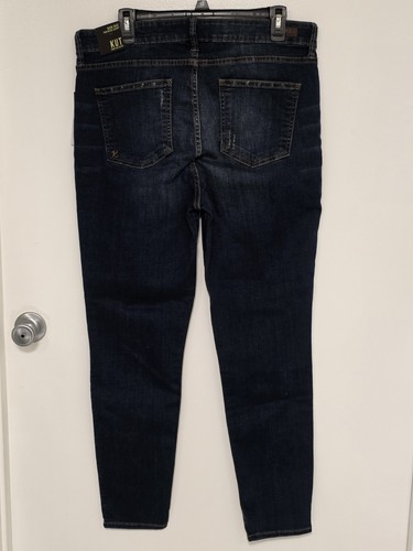 Kut from Kloth Women's High Rise Toothpick Skinny Denim Blue Jeans Size 14 - Picture 2 of 8
