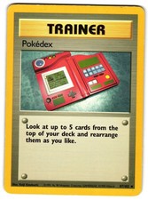 Pokedex 115/130 Uncommon Base Set 2 HP - Heavy Play