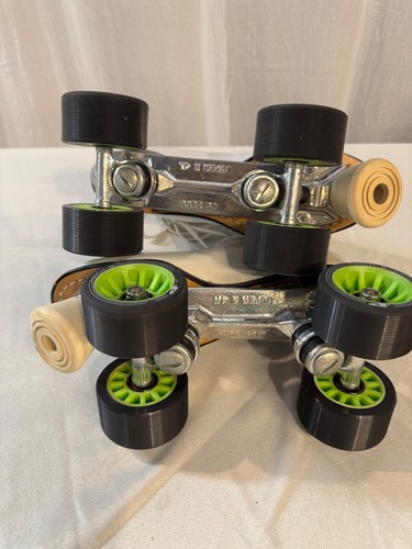 Vintage Top Grain Leather Roller Skates Womens Size 7 - Picture 5 of 12