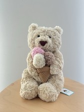 Jellycat Bartholomew Bear Ice Cream FAO Schwarz NY Exclusive New With Tags