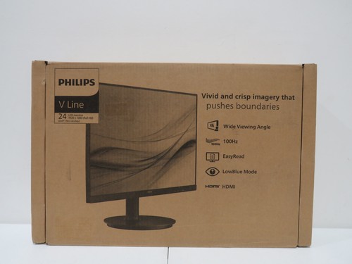 PHILIPS 24" Frameless Full HD (1920 x 1080) 100Hz Monitor VESA HDMI VGA Ports - Picture 2 of 4