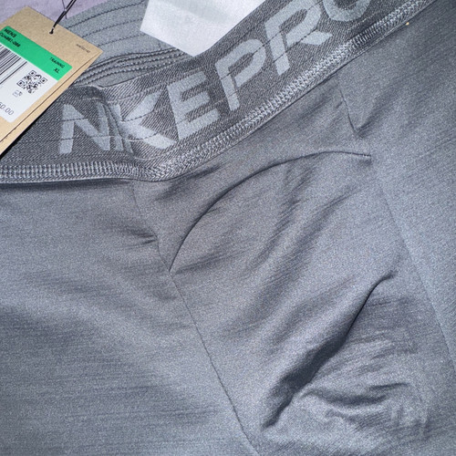Trousers Training Men Nike Pro Warm Tights CU4961068 Grey Size XL - Picture 3 of 4