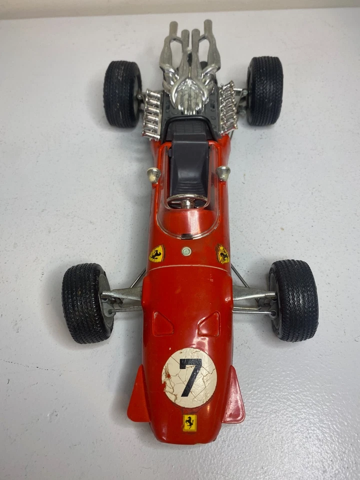 Vintage Schuco 1073 Ferrari Formel 2 Wind-Up Race Car 320 RS Formula 1 Red Toy - Image 2 of 4