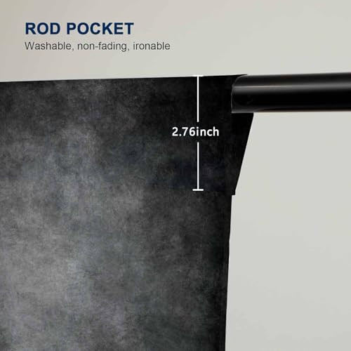 Abstract Black 5x7ft Backdrop Background for Photography Headshot Portraits - Picture 6 of 7