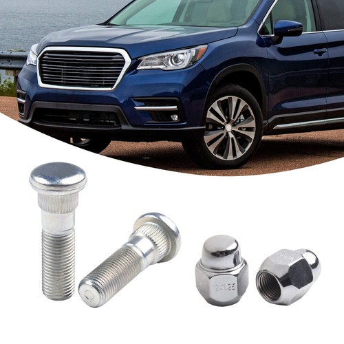 Silver Wheel Hub Bolt Stud & Nut Set Direct Replacement for Forester 2009 2019 - Picture 8 of 15